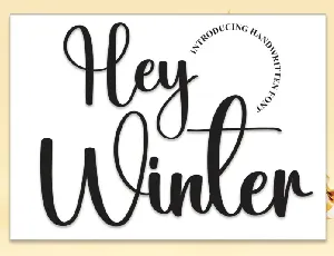 Hey Winter Script font