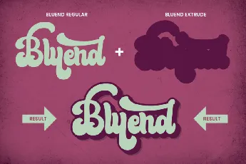 Bluend font