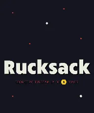 Rucksack Typefamily font