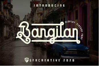 Bangilan font