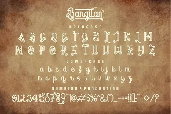 Bangilan font