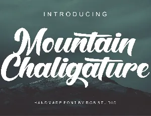 Mountain Chaligature font