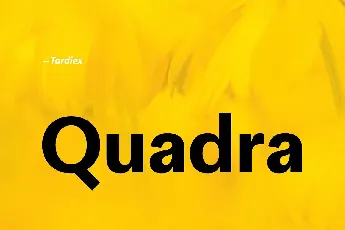 Quadra font