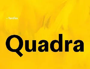 Quadra font