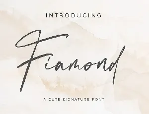 Fiamond font