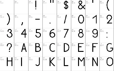 Golden Ratio Demo font