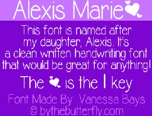 Alexis Marie font