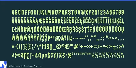 Shlop font