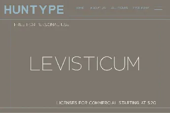 Levisticum font