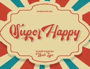 Super Happy font