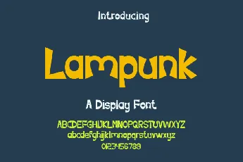 Lampunk font