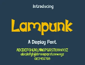 Lampunk font