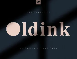 Oldink font