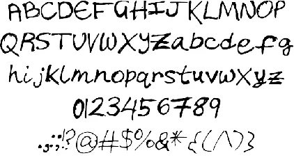 Chicken Scratch font