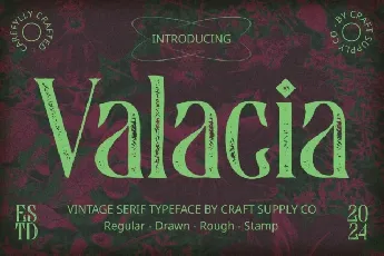 Valacia Vintage font