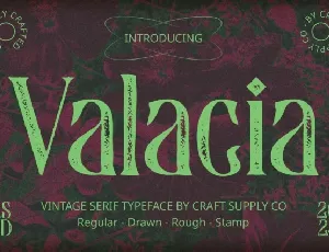 Valacia Vintage font