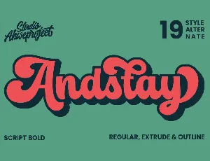 Andstay FREE font