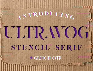 Ultravog font