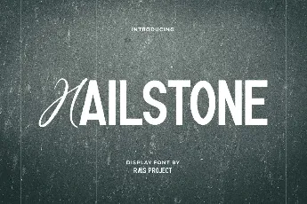 Hailstone Demo font