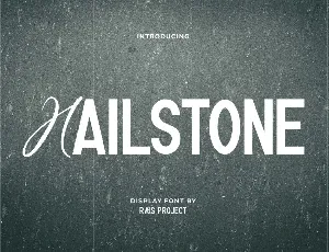 Hailstone Demo font