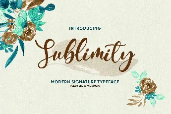 Sublimity Calligraphy Script font