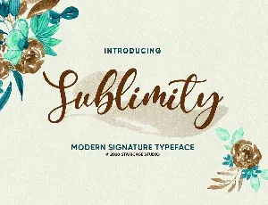 Sublimity Calligraphy Script font