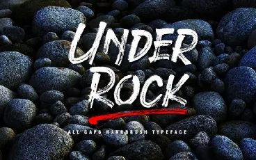 Under Rock Brush font