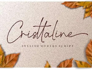 Cristtaline font