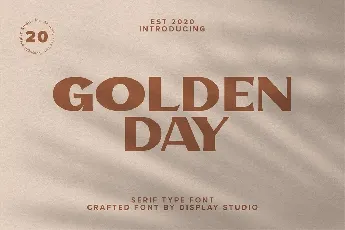 Golden Day font