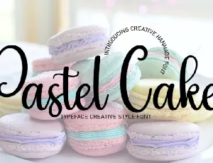 Pastel Cake Script Typeface font