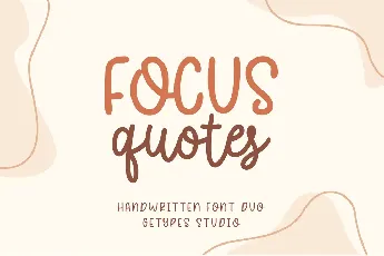 Focus Quotes font