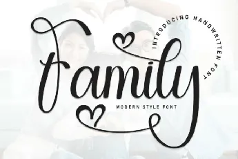 Family Script font