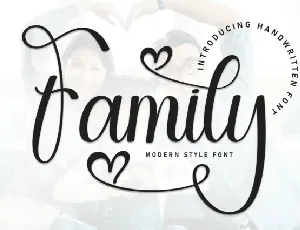 Family Script font