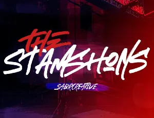 The Stamshons Brush font