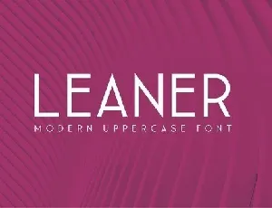 Leaner Sans Serif font