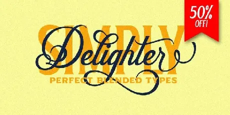 Delighter Calligraphy font