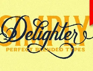 Delighter Calligraphy font