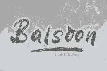 Balsoon font