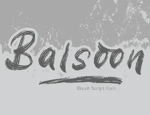 Balsoon font