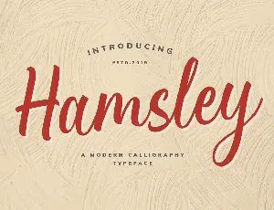 Hamsley Script font