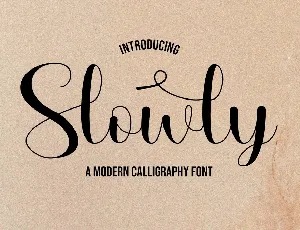 Slowly font