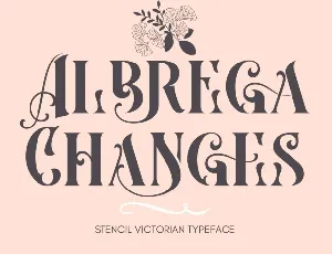 Albrega Changes font