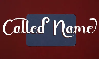 Called Name font