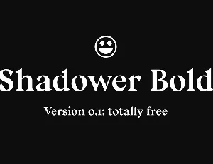 Shadower font