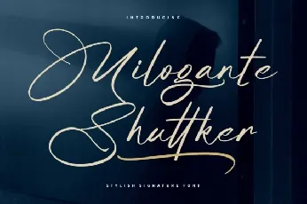 Milogante Shuttker font