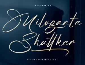 Milogante Shuttker font