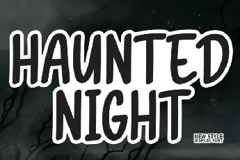 Haunted Night Brush font