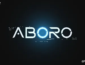 Aboro font