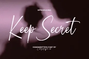 Keep Secret Demo font