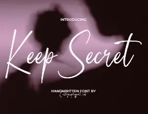 Keep Secret Demo font